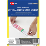 AVERY 959095 L7174 LATERAL FILING STRIP LABELS LASER 220 X 42MM WHITE BOX 400