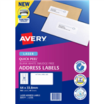 AVERY 959113 L7159 QUICK PEEL ADDRESS LABEL WITH SURE FEED LASER 24UP WHITE PACK 40