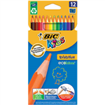 BIC KIDS EVOLUTION COLOURING PENCIL ASSORTED PACK 12