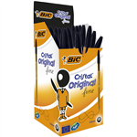 BIC CRISTAL ORIGINAL BALLPOINT PENS FINE BLACK BOX 50