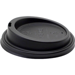 BIOPAK BIOCUP PS CUP LID LARGE 90MM BLACK PACK 50