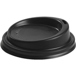 BIOPAK BIOCUP PS CUP LID SMALL 80MM BLACK PACK 50