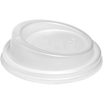 BIOPAK BIOCUP PLA CUP LID SMALL 83MM WHITE PACK 50