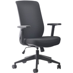BURO MONDO GENE TASK CHAIR HIGH BACK ARMS BLACK