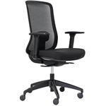 BURO ELAN MESH CHAIR WITH ARMS BLACK