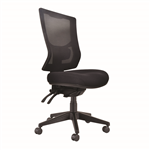 BURO METRO II 247 TASK CHAIR HIGH MESH BACK 3LEVER NYLON BASE BLACK