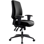 BURO TIDAL CHAIR MEDIUM BACK ARMS BLACK