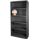 STEELCO OPEN BOOKCASE 4 SHELF 2000 X 900 X 400MM GRAPHITE RIPPLE