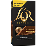 LOR ESPRESSO NESPRESSO COMPATIBLE COFFEE CAPSULES COLOMBIA PACK 10