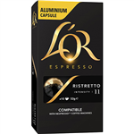 LOR ESPRESSO NESPRESSO COMPATIBLE COFFEE CAPSULES RISTRETTO PACK 10