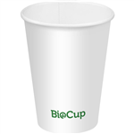 BIOPAK BIOCUP COLD PAPER CUP 200ML WHITE PACK 50
