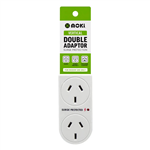 MOKI DOUBLE ADAPTOR VERTICAL WITH SURGE PROTECTION