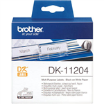 BROTHER DK11204 LABEL ROLL 17 X 54MM WHITE ROLL 400