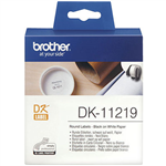 BROTHER DK11219 LABEL ROLL ROUND 12MM ROLL 1200