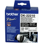 BROTHER DK22210 CONTINUOUS PAPER LABEL ROLL 29MM X 3048M WHITE