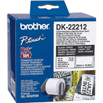 BROTHER DK22212 CONTINUOUS FILM LABEL ROLL 62MM X 1524M WHITE