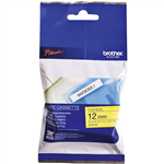 BROTHER MK631 LAMINATED LABELLING TAPE 12MM BLACK ON YELLOW