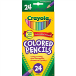 CRAYOLA STANDARD COLOURED PENCILS 33MM ASSORTED PACK 24