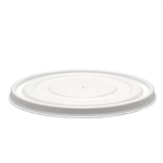 BIOPAK BIOBOWL LID PLANT FIBRE 1232OZ WHITE PACK 50