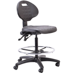 BURO ENSO HARSH ENVIRONMENT DRAFTING CHAIR 2LEVER BLACK
