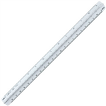 LINEX 321 TRIANGULAR SCALE RULER 300MM WHITE