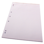 QUILL RULED BANK PAD 7 HOLE PUNCHED 60GSM 90 LEAF A4 WHITE