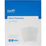 BANTEX TOUGH SHEET PROTECTORS 70 MICRON A4 CLEAR BOX 100