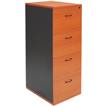RAPID WORKER FILING CABINET 4 DRAWER 465 X 600 X 1300MM BEECHIRONSTONE