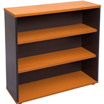 RAPID WORKER BOOKCASE 3 SHELF 900 X 315 X 900MM CHERRYIRONSTONE