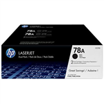 HP CE278AD 78A TONER CARTRIDGE BLACK TWIN PACK