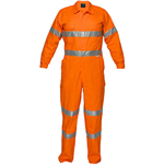 PRIME MOVER MF922 PRIMETECH COTTON COVERALL FLAME RETARDANT WITH REFLECTIVE TAPE ORANGE 82R
