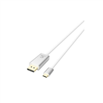 COMSOL USBC TO DISPLAYPORT CABLE 15M WHITE