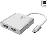 COMSOL USBC TO DOUBLE HDMI ADAPTER SILVER