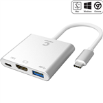 COMSOL USBC MALE TO HDMI  USB 30  USBC ADAPTER SILVER
