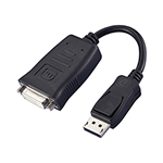 COMSOL DISPLAYPORT ADAPTER MALE TO SINGLE LINK DVID FEMALE ACTIVE 150MM BLACK