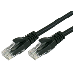 COMSOL RJ45 PATCH CABLE CAT6 300MM BLACK