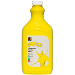 EDUCATIONAL COLOURS SPLASH CLASSROOM ACRYLIC PAINT 2 LITRE SUNSHINE YELLOW
