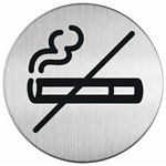 DURABLE PICTOGRAM SIGN NO SMOKING 83MM STAINLESS STEEL