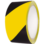 CUMBERLAND WARNING TAPE 48MM X 45M BLACKYELLOW