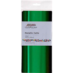 COLOURFUL DAYS CELLO WRAP 750 X 1000MM METALLIC GREEN