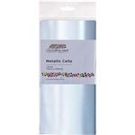 COLOURFUL DAYS CELLO WRAP 750 X 1000MM METALLIC SILVER