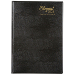CUMBERLAND 51EPBK ELEGANT APPOINTMENT DIARY DAY TO PAGE A5 BLACK