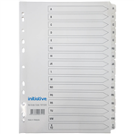 INITIATIVE INDEX DIVIDERS A4 AZ TAB WHITE