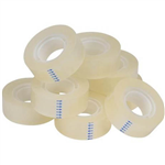 INITIATIVE STICKY TAPE 19MM X 33M CLEAR PACK 8