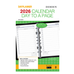 DEBDEN DAYPLANNER DK1100 DESK EDITION REFILL DAY TO PAGE 216 X 140MM WHITE