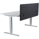 HEDJ FRONT PET DESK MOUNTED SCREEN 1400 X 500MM CHARCOAL  LIGHT GREY
