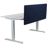 HEDJ FRONT PET DESK MOUNTED SCREEN 1400 X 500MM NAVY BLUE