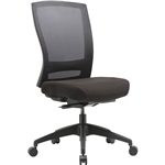 BURO MENTOR TASK CHAIR HIGH MESH BACK NYLON BASE BLACK
