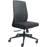 DAL JIRRA PRO CHAIR SYNCHRO HIGH MESH BACK SEAT SLIDE NYLON BASE WITHOUT ARMS FABRIC BLACK