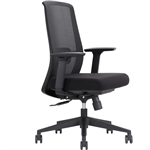 DAL JIRRA PRO CHAIR SYNCHRO HIGH MESH BACK SEAT SLIDE NYLON BASE 3D ARMS FABRIC BLACK